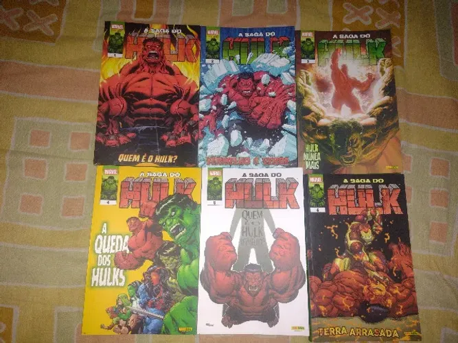 A Saga do Hulk Volume 01 ao 6 Panini Completa Não vendo separado