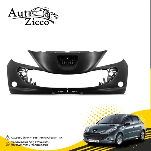 Parachoque Dianteiro Peugeot 207 Com Furo Milha