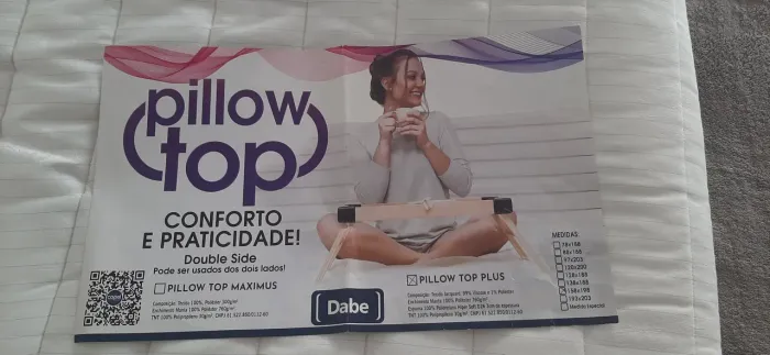 Pillow Top Plus - Conforto e praticidade