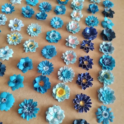 Flores em papel diversas aplicação em convites, lembrancinhas, cartões, arte em geral