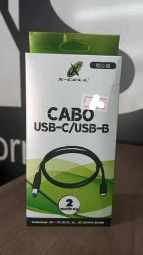 Cabo Usb-C 3.1 Para Impressora 2m X-cell