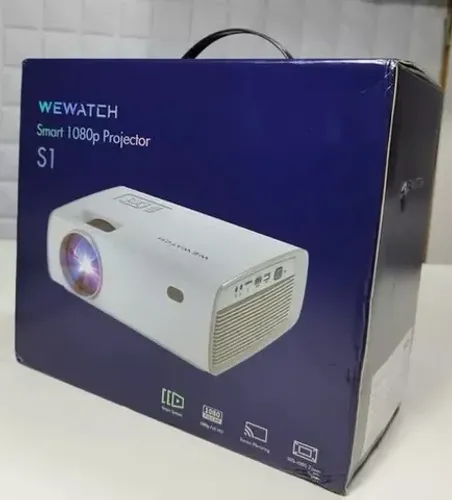 Projetor Wewatch S1 1080p Smart Android 9.0 Wi-fi Bluetooth