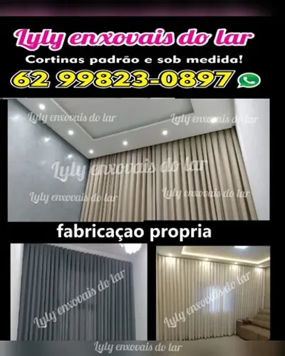 Cortina sob medida( fabricação própria)atendemos Goiânia e região