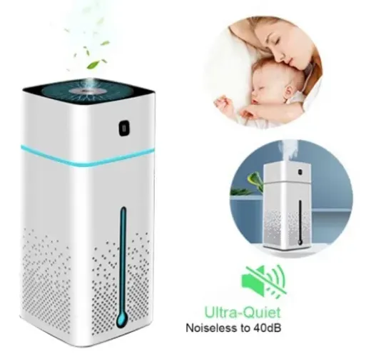 * Umidificador Aromatizador Ar 1000ml Pulverizador Grande Capacidade 7 Luzes Led z007 * 