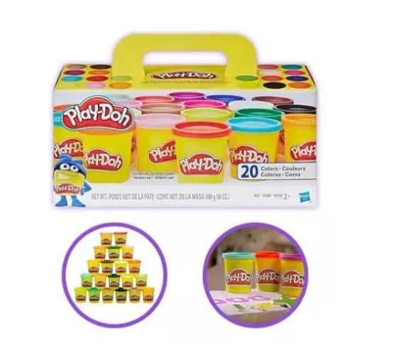 Play-Doh Massinha - 20 Potes de Massinha