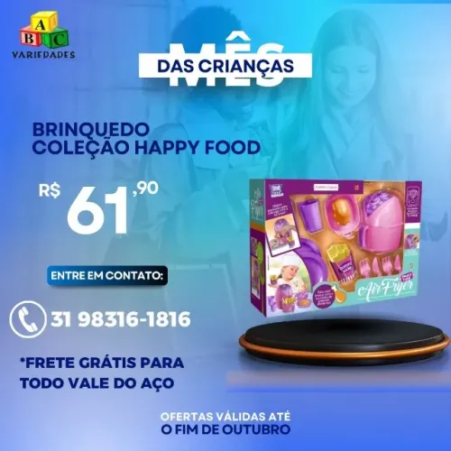 BRINQUEDO COLEÇÃO HAPPY FOOD