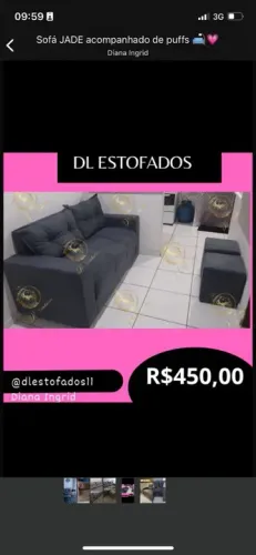 Sofá Jade diretamente da fábrica várias cores disponíveis a pronta entrega ?