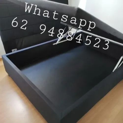 Cama box baú Casal inteiro com pistões hidraulicos