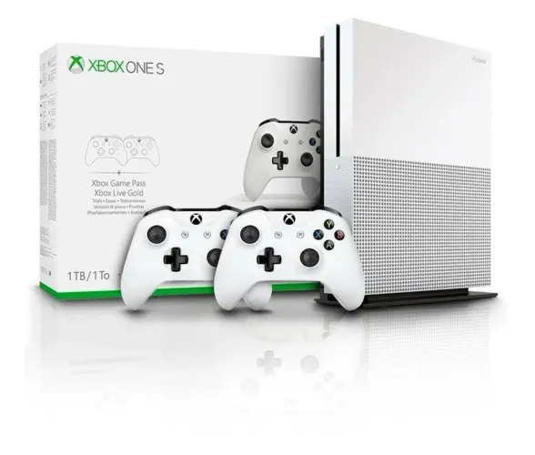 Xbox One S 1Tb 2 controles e 2 games