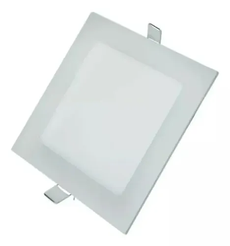 Plafon Led 12w quadrado Embutir Branco Frio
