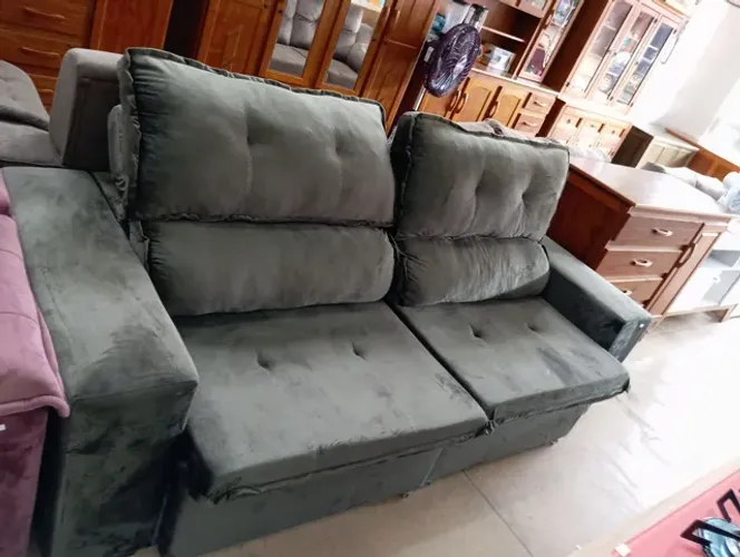 sofa  reclinável e retrátil novo em oferta 