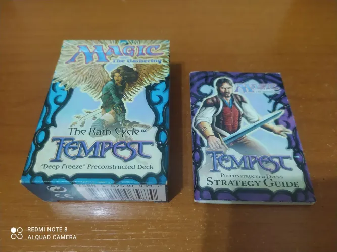 Caixa e manual original. Magic the Gathering tempest.
