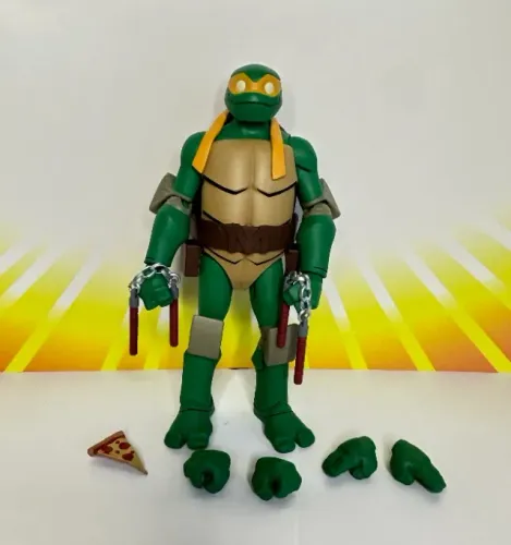 TMNT vs Batman Michelangelo figura/boneco Tartaruga Ninja