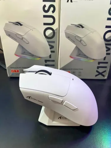 Mouse Gamer Attack Shark X11 + Base de Carregamento Entrega gratis