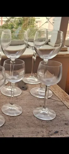 Jogo de 16 Taças em Cristal Translúcido para Vinho e Licor
