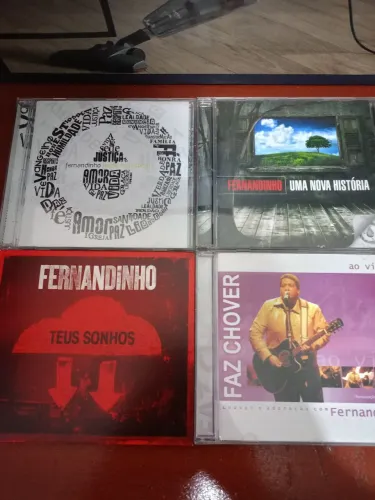 4 CDs originais Fernandinho - completos