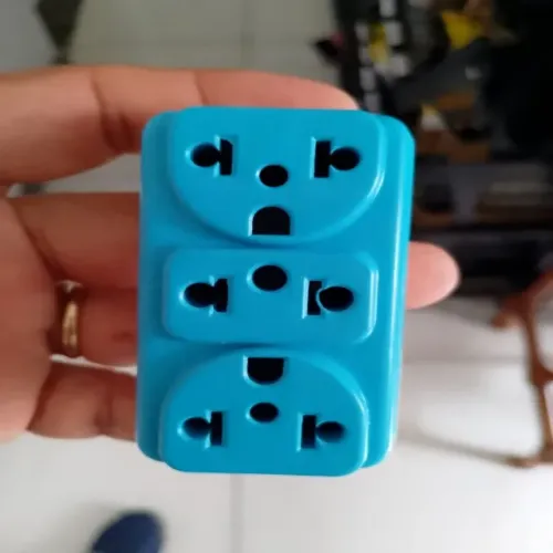 Kit 02 Adaptadores Para Tomada Benjamin C/ 3 Entradas Centrais