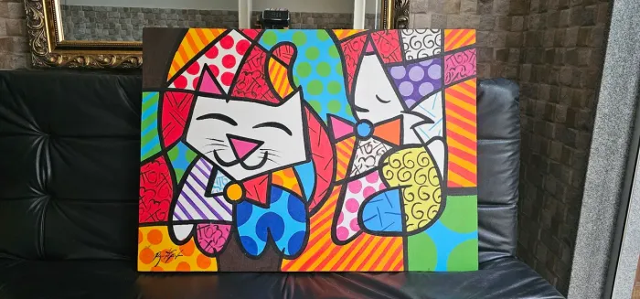 Quadro estilo Romero Britto