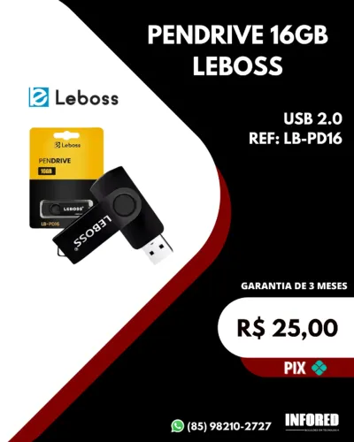 Pendrive 16gb Leboss LB-PD16