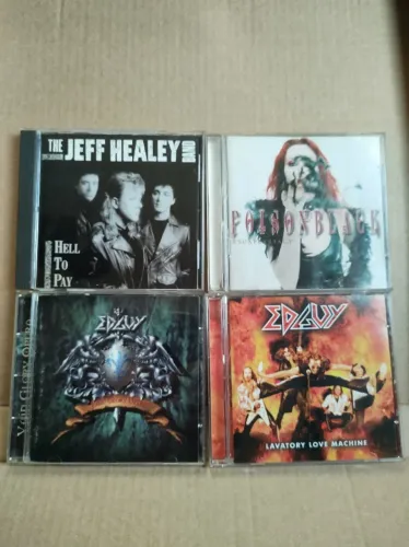 4 CDs JEFF HEALEY, POISON BLACK, EDGUY (2)