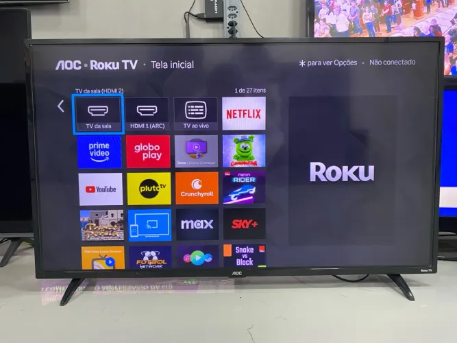 Tv Aoc Roku smart 43 polegadas com garantia!