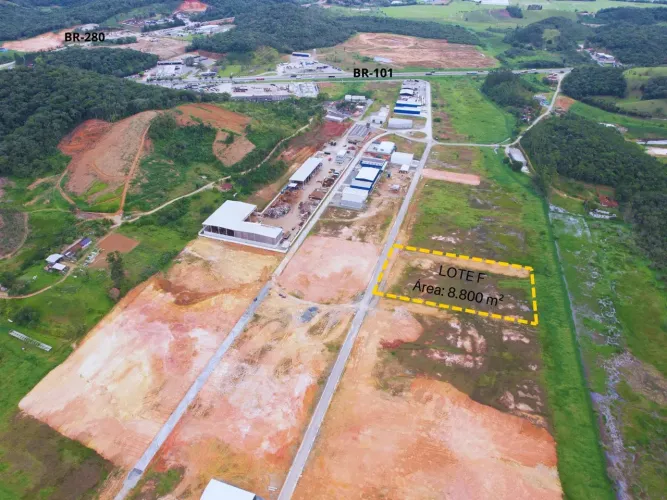 Lote Industrial com Escritura Pública em Araquari