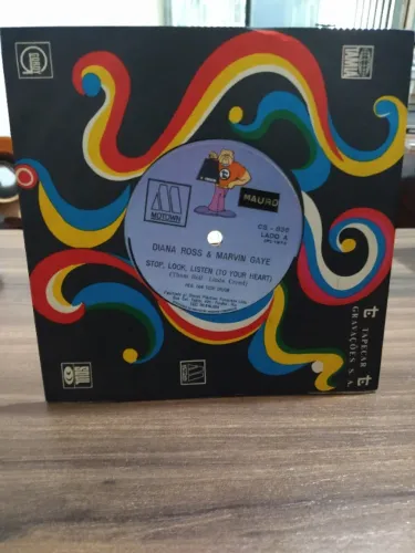 Compacto Vinil Diana Ross & Marvin Gaye - Stop, Look, Listen