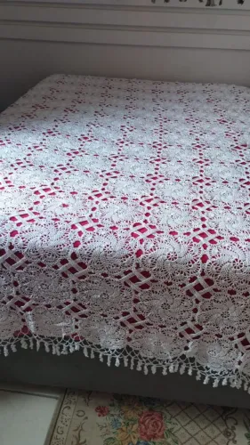 Colcha crochê