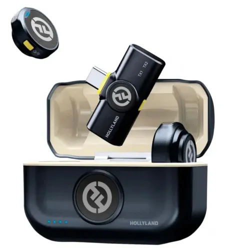 Microfone Hollyland Lark M2 Duo Sem Fio Usb-c Cor Preto, NOVO LACRADO