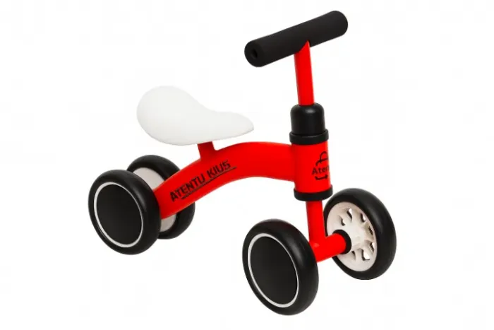 Bicicleta Infantil De Equilíbrio Sem Pedal 4 Rodas