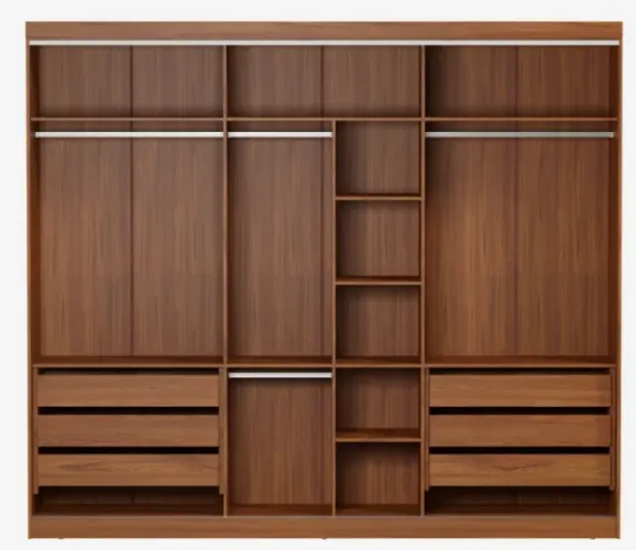 ESTRUTURA DE GUARDA-ROUPA 3 PORTAS FRIZ - Tok&Stok
