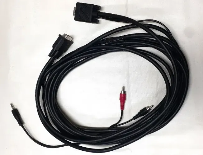Cabo Dvi-vga Dvi Macho Com Áudio 6m ( Barato ) Preto (Usado)