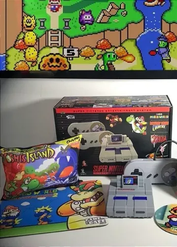 Mini Super Nintendo Retro com mais de 10.000 jogos na memória