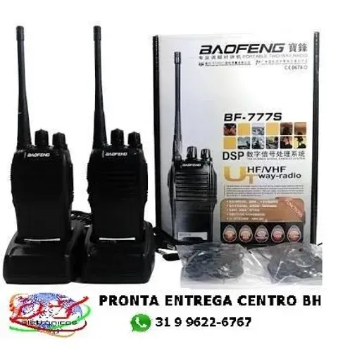 Radio Walk Talk Comunicador Baofeng Bf-777s até 4km 1 Par Radio