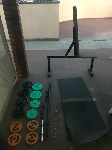 Kit academia treino em casa academia completa