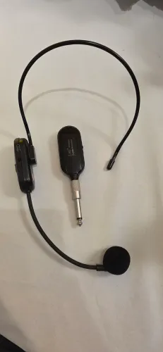 Microfone headset sem fio 2.4G