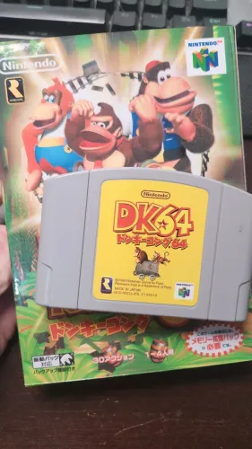 Jogo Donkey Kong 64 original Japonês (caixa repro) Nintendo 64