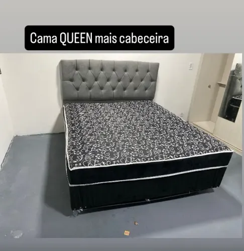 Cama QUEEN. Com cabeceira. Com travesseiro 