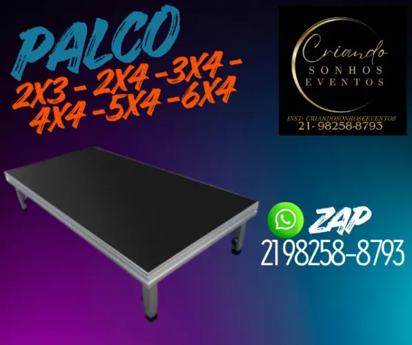 LOCAÇÃO DE PALCO