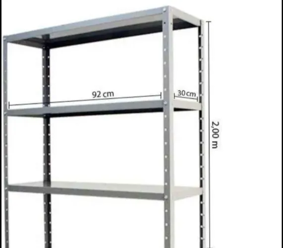 ESTANTE DE AÇO 0,30X0,92X200 NOVAS LINHA PESADA
