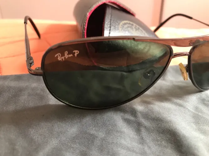 Óculos de Sol Ray Ban Metal original com capa e flanela
