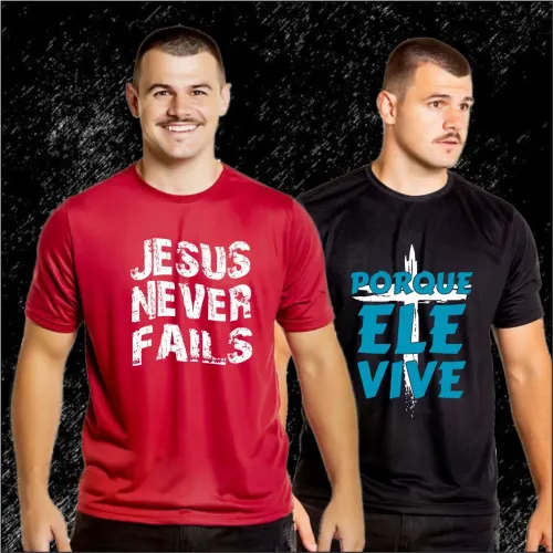 Camisetas Cristãs Personalizadas para Igrejas e Grupos Cristãos.
