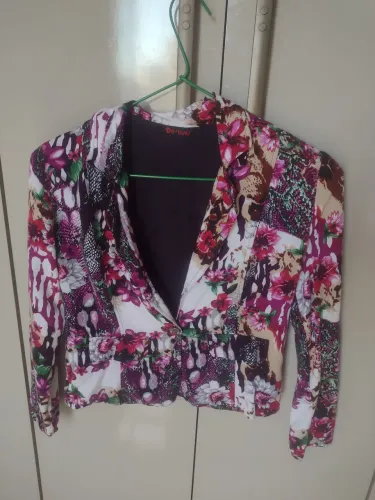 Blazer floral feminino elegante