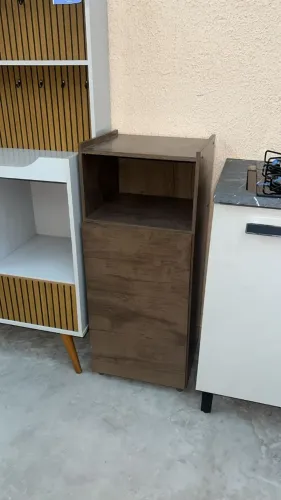 Movel Para Escritorio Cor Amendoas 100% MDF Entrega Montado