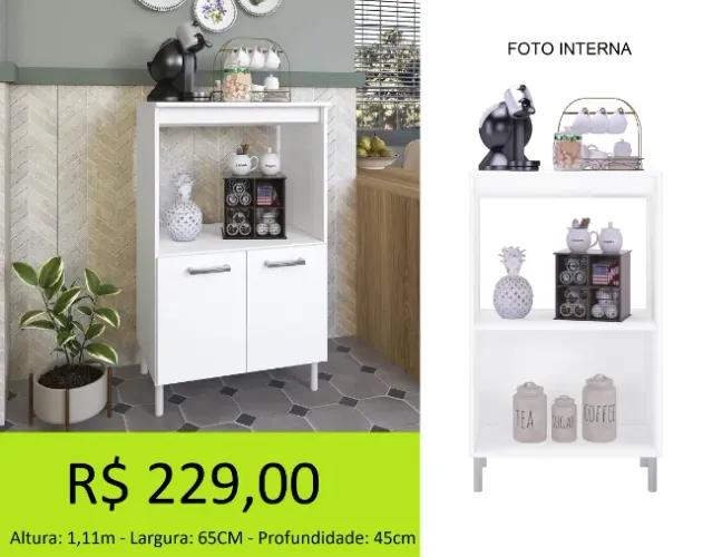 BALCÃO MULTI USO COM NICHO