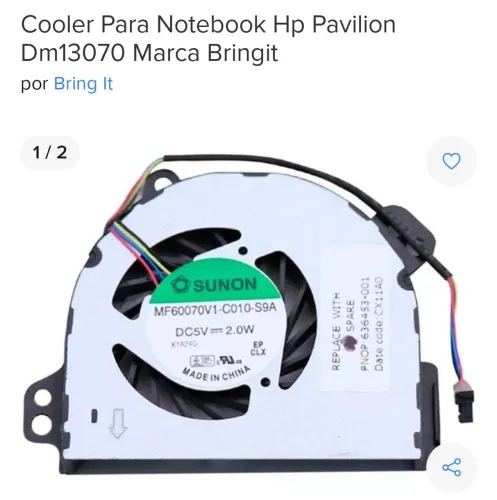 Cooler para Notebook HP Pavilion Dm1