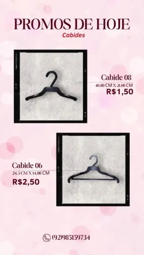 Cabides de Plástico - Promoção!