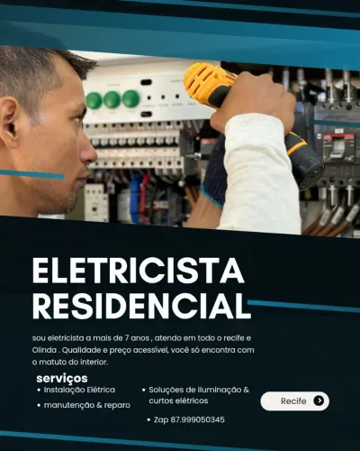 Eletricista residencial e predial
