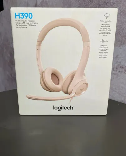 Headset com fio Logitech H390 USB