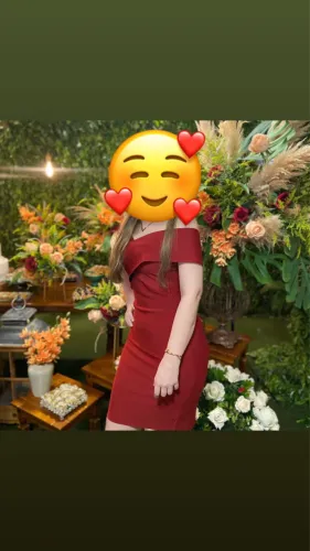 Vestido de festa vermelho em bandagem (M) usado 1 vez 